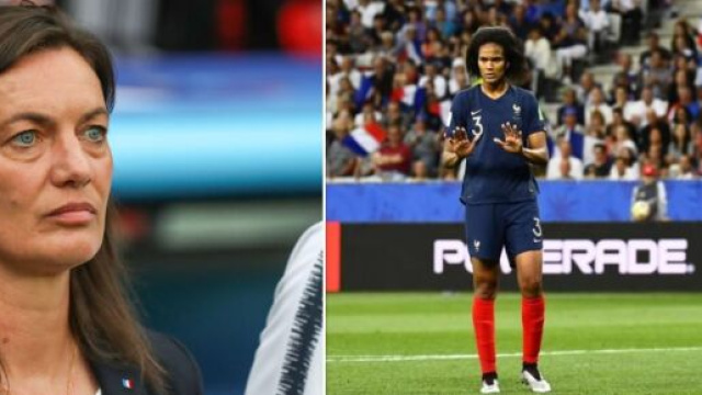 Les 3 surnoms donnés par les joueuses de l'équipe de France à Corinne Diacre. Photo Montage