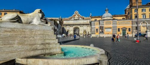 Piazza del Popolo, luogo in cui si sono svolti i funerali di Gigi Proietti.