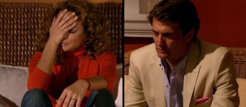 Jerônimo conta a Renata a verdade sobre o bebê de Roberta. (Televisa)