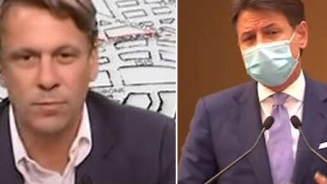 Nicola Porro e Giuseppe Conte.