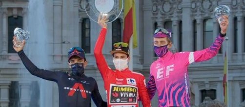 Il podio finale della Vuelta Espana 2020