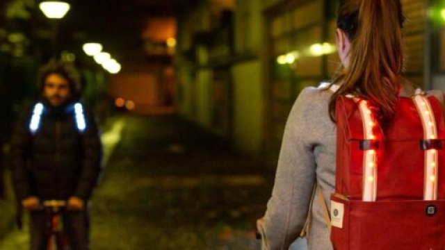 Le Galuchon de Galanck se présente comme un sac à dos connecté haute visibilité. © Galanck