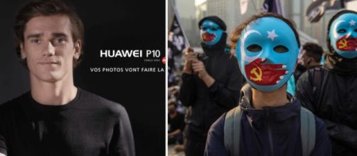 'Alerte Ouïghours': Antoine Griezmann dénonce et attaque Huawei sur Instagram. ©Photo Montage