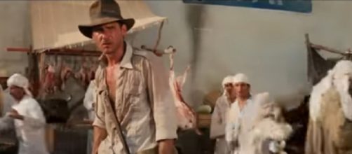 Harrison Ford and Steven Spielberg reveal true story behind this Indiana Jones moment. [© Entertainment Tonight YouTube video]