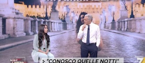 Caso Genovese, a Non è l'Arena Massimo Giletti ha intervistato Giulia Napolitano, ragazza immagine a feste 'proibite'.