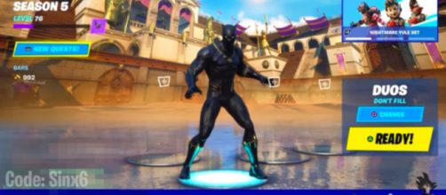 Marvel's Black Panther will be added in 'Fortnite.' [Image source: SinX6/YouTube]
