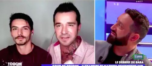 Suite à leur témoignage dans TPMP, Alexandre et Matthieu sont victimes de cyber harcèlement homophobe. ©C8 Capture