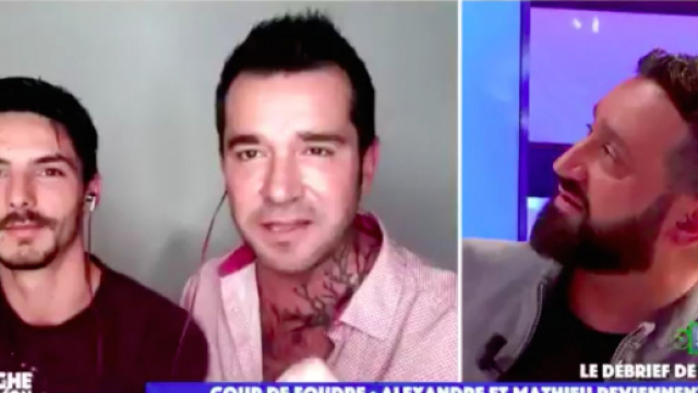 Suite à leur témoignage dans TPMP, Alexandre et Matthieu sont victimes de cyber harcèlement homophobe. ©C8 Capture