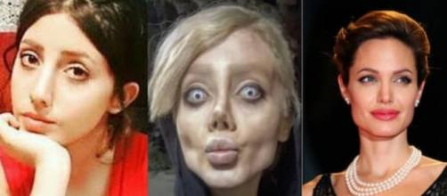 La joven de 19 años estuvo presa acusada de 'blasfemia' y 'obscenidad' por su apariencia 'zombie' que remite a Angelina Jolie.
