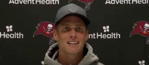 Eager says Brady not starting to show his age. [Image Source: Tampa Bay Buccaneers/YouTube]