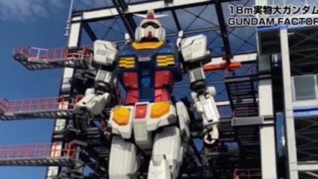 Le plus grand robot du monde, Gundam a fait ses premiers pas.©Capture YouTube