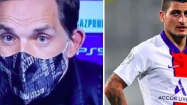 Thomas Tuchel est très attendu sur sa future composition d'équipe face à Manchester United.©CaptureBeinSports/marco_verratti92