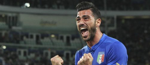 Graziano Pellè con la maglia della Nazionale.