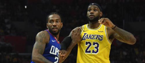 Kawhi Leonard e LeBron James são as principais estrelas de Los Angeles Clippers e Los Angeles Lakers. (Arquivo Blasting News)