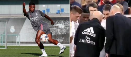 Real Madrid : Vinicius Junior ignoré par ses coéquipiers, la vidéo fait le buzz. Photo montage