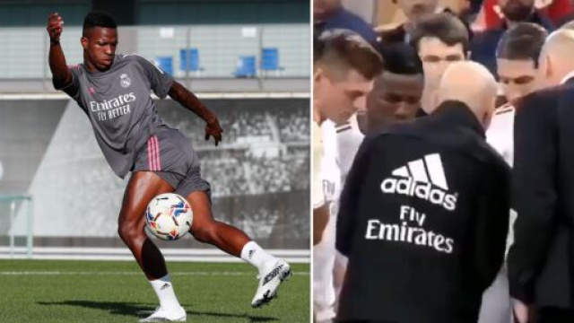 Real Madrid : Vinicius Junior ignoré par ses coéquipiers, la vidéo fait le buzz. Photo montage