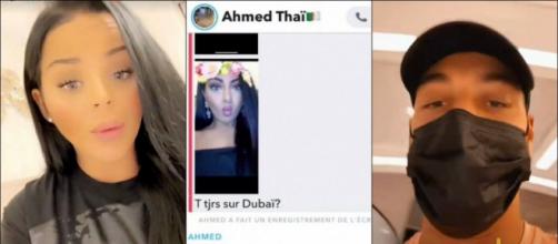 Ahmed une nouvelle fois accusé de tromper Sarah Fraisou, une jeune femme balance leur conversation Snapchat.