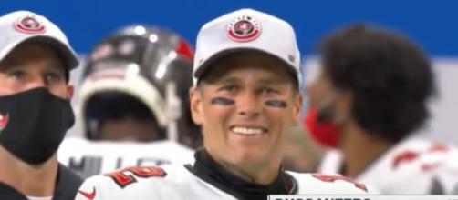 Brady is all smiles as he led Buccaneer to playoffs (Image Credit: First Take NFL/YouTube)