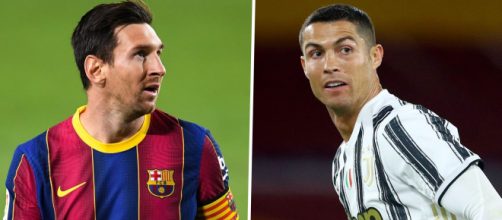 Messi e Cristiano Ronaldo voltam a se enfrentar, dessa vez pela Liga dos Campeões. (Fotomontagem)