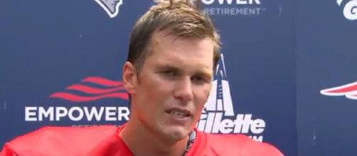 Several teams could tamper with Brady before free agency begins. [Image Source: New England Patriots/YouTube]