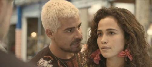 Érica fica furiosa ao ver o ex-noivo no capítulo desta segunda (17) de 'Amor de Mãe'. (Reprodução/TV Globo)
