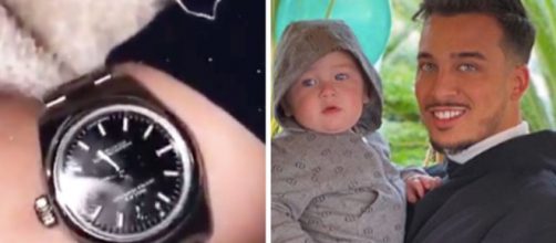 Laurent réagit à la polémique sur la montre Rolex qu'il a offert à son fils pour ses 1 an. Credit: Snapchat/ Instagram jaztvshow