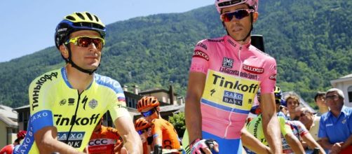 Ivan Basso e Alberto Contador compagni di squadra ai tempi della Tinkoff