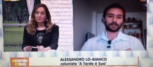 Sonia Abrão e Lo-Bianco no programa "A Tarde é Sua". (Reprodução/YouTube)