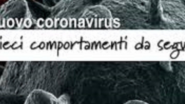 Coronavirus: 10 regole da seguire per contrastare il contagio
