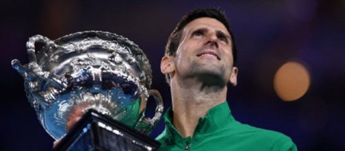 Novak Djokovic si appresta a ritornare in vetta al ranking Atp (ph. twitter Australian Open).