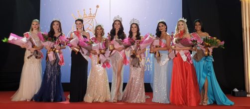 The winners of the beauty pageant Face of Beauty International 2019