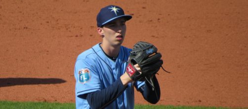Blake Snell hopes to regain his 2018 AL Cy Young form. [Image Source: Flickr | Bryan Green]