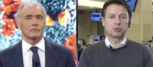 Il premier Conte risponde alle accuse di Salvini sul coronavirus in diretta da Giletti.