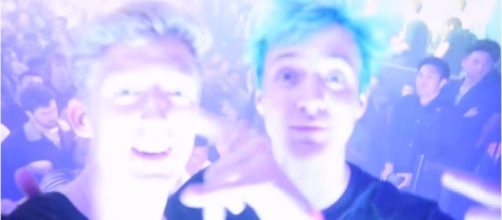 'Fortnite' players Tfue and Ninja during a party back in 2018. [Image source: Tfue/YouTube]
