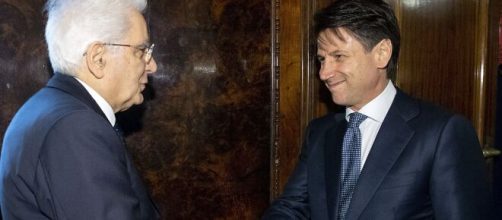 Il capo dello Stato Sergio Mattarella e il Presidente del Consiglio Giuseppe Conte