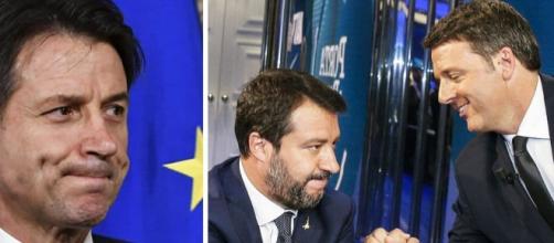 Ipotesi alleanza tra Renzi e Salvini per sostituire Conte