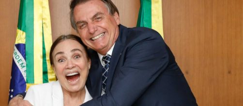 Regina Duarte e o presidente Jair Bolsonaro agora estabeleceram um 'casamento'. (Arquivo Blasting News)