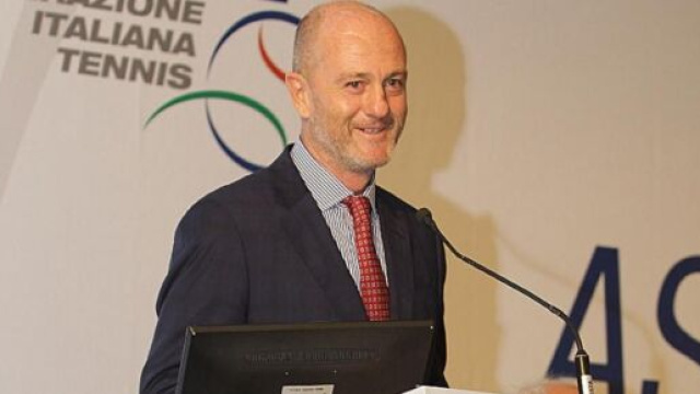 Angelo Binaghi, presidente della Federazione Italiana Tennis.