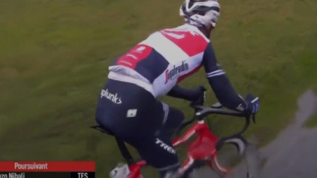 Vincenzo Nibali impegnato alla Faun Ardeche