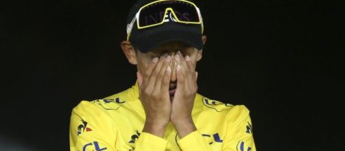 Egan Bernal in maglia gialla al Tour 2019