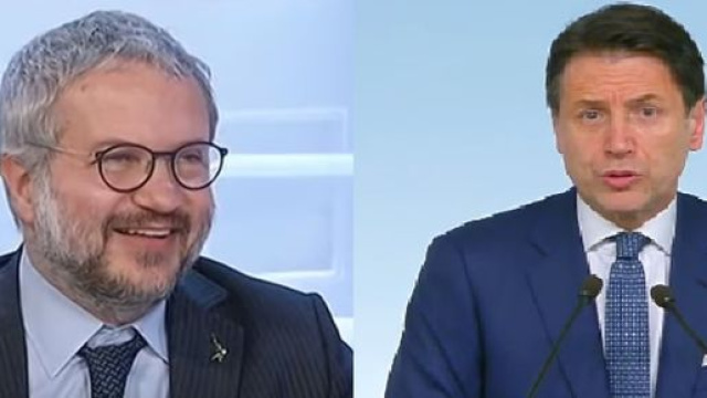 Claudio Borghi e Giuseppe Conte.