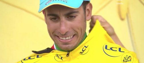 Fabio Aru in maglia gialla al Tour 2017