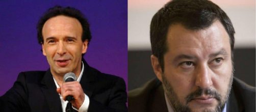 Roberto Benigni, ospite del Festival di Sanremo, ha ironizzato su Matteo Salvini.