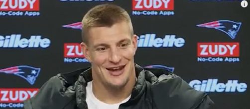 Gronkowski played nine years with the Patriots (Image Credit: New England Patriots/YouTube)