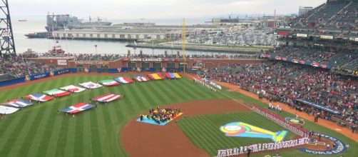 The World Baseball Classic championship brings people together from many different cultures. [Image Source: LiAnna Davis/Wikimedia Commons]