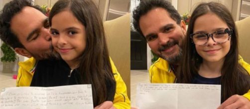 Luciano Camargo com suas filhas Isabella e Helena. (Reprodução Instagram/@camargoluciano).