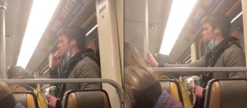 Un vídeo muestra a un hombre esparciendo su saliva en el Metro de Bélgica sin ninguna razón aparente