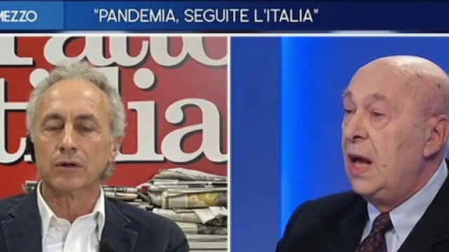 Coronavirus: scontro tra Marco Travaglio e Paolo Mieli.