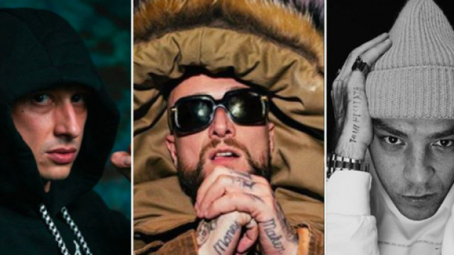 Inoki Ness, Gué Pequeno e Salmo.