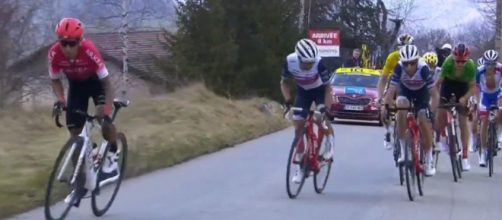 Nairo Quintana all'attacco sulla salita finale